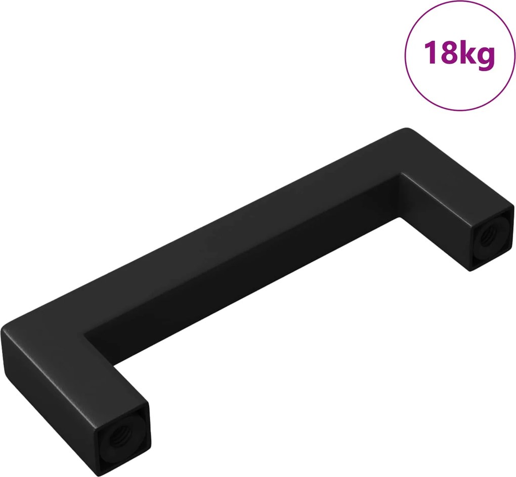 vidaXL Mâner Mobilier 429 pcs Negru 110 x 12 x 36 mm Fier