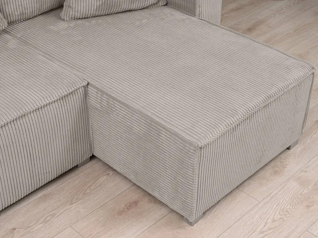 OFERTA Set canapea in forma de U Smart Cosaro bej 295x140 cm Clasa II