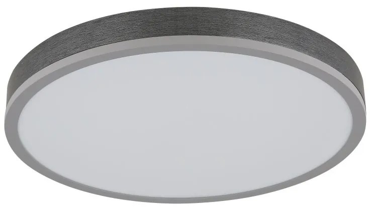 Plafoniera LED aluminiu argintiu, MDF gri DORO 45cm