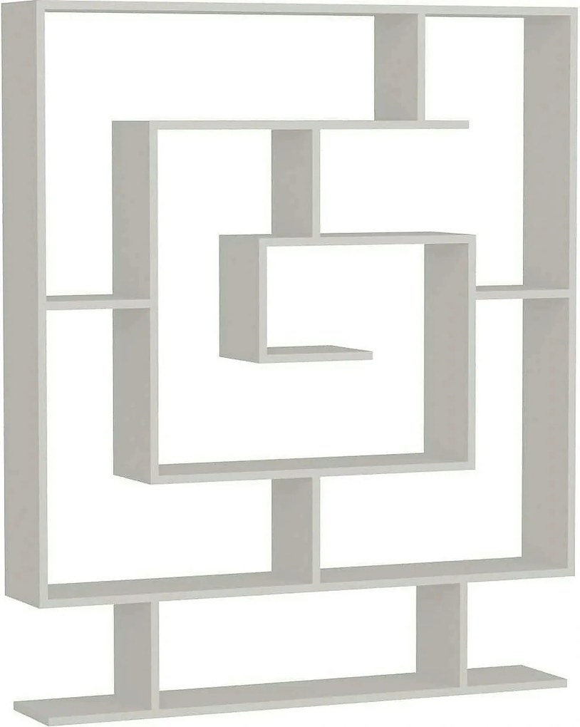 Etajera SARMASIK, alb, PAL melaminat, 125x22x150 cm