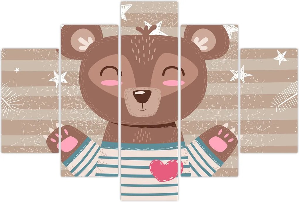 Tablou - Ursulețul iubitor (150x105 cm)