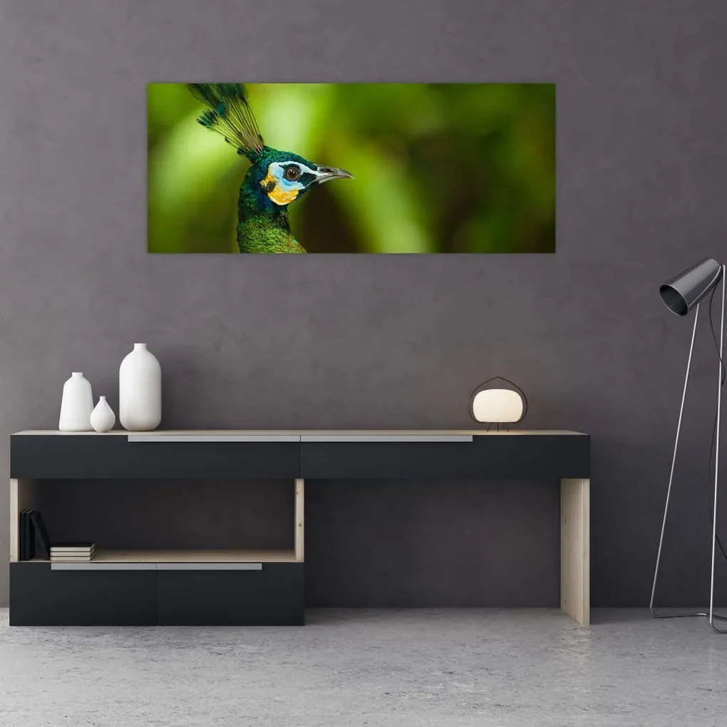 Tablou cu păun (120x50 cm), în 40 de alte dimensiuni noi