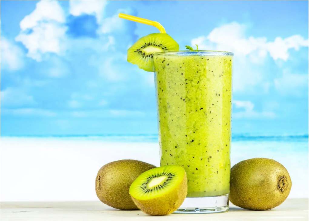 Tablou pe sticlă - smoothie kiwi (70x50 cm)