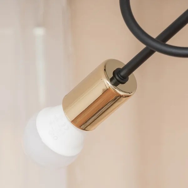 Lustră aplicată OXFORD 3xE27/15W/230V auriu/negru