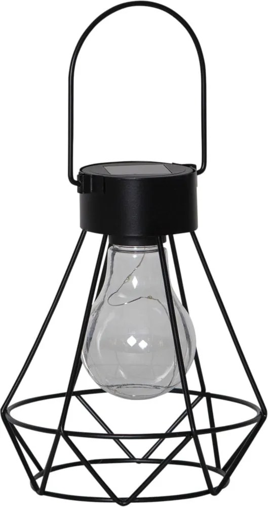 Felinar cu LED Star Trading Eddy, înălțime 15,5 cm, negru