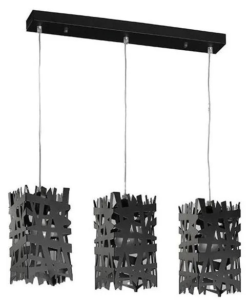 Lustră pe cablu ONLI FORESTA 3xE27/15W/230V negru