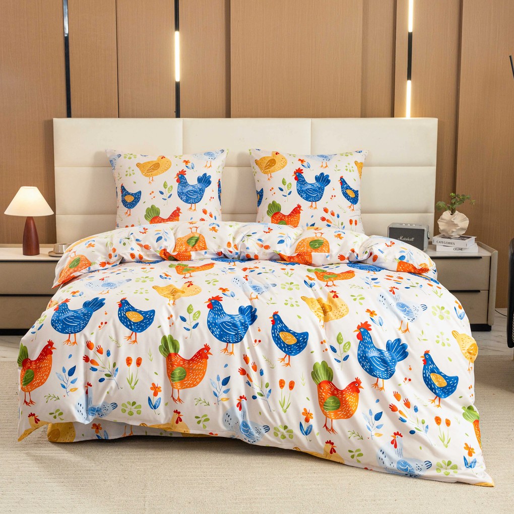 Lenjerie de pat din microfibra HENRIETTA colorata Dimensiune lenjerie de pat: 70 x 90 cm | 140 x 200 cm