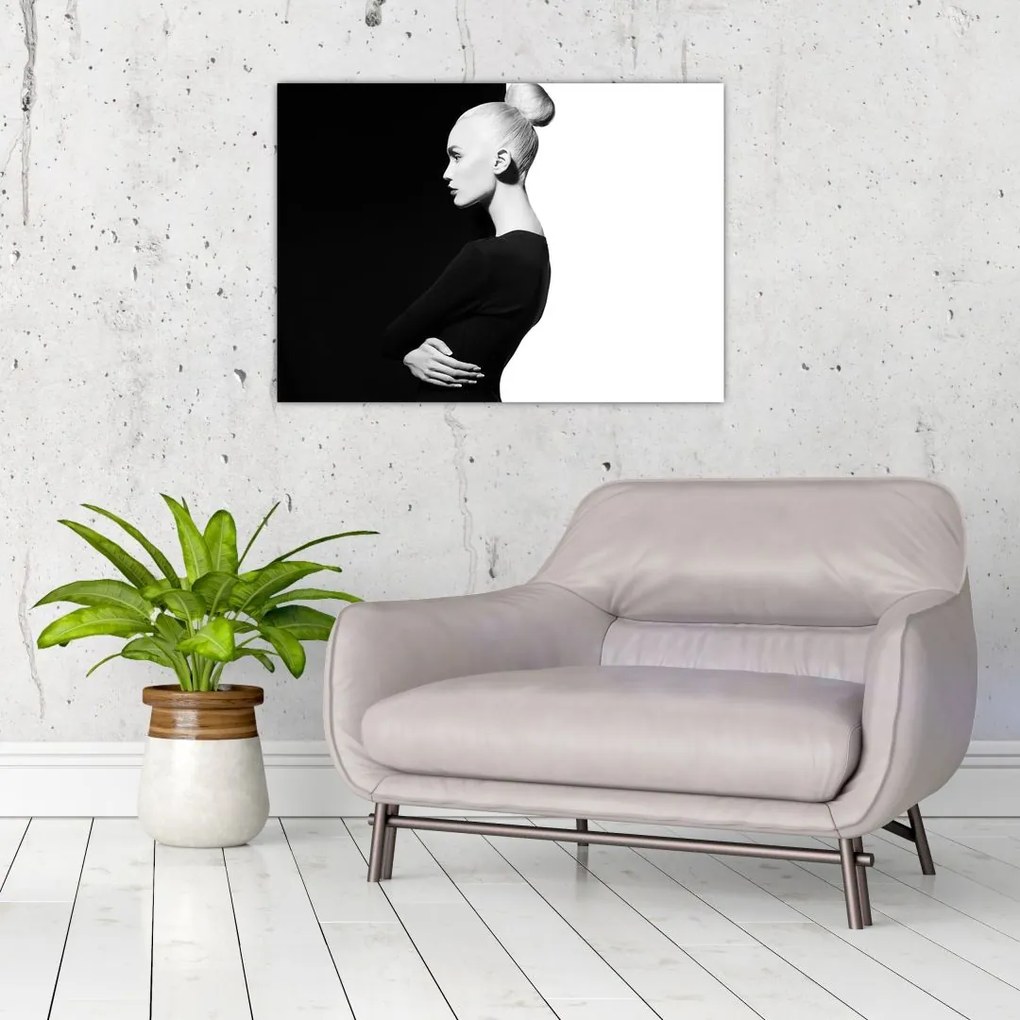 Tablou - O femeie à la yin și yang (70x50 cm)