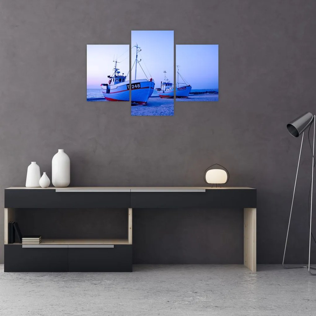 Tablou - Debarcarea în amurg (90x60 cm)