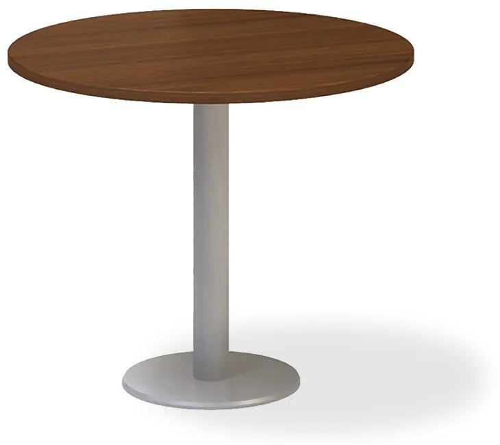 Masa de intalnire ProOffice, diametru 90 cm, nuc