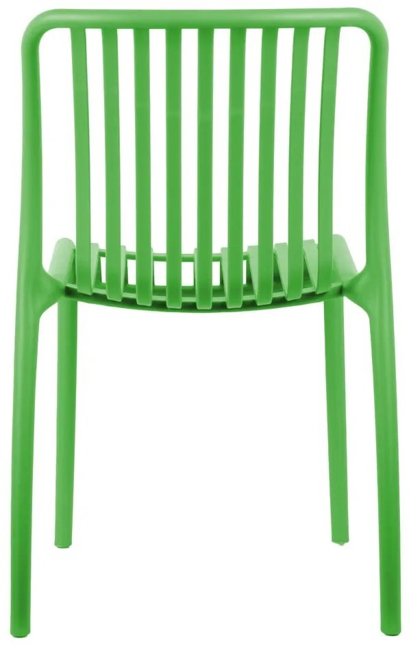 Scaun de dining verde din plastic Glee – Leitmotiv