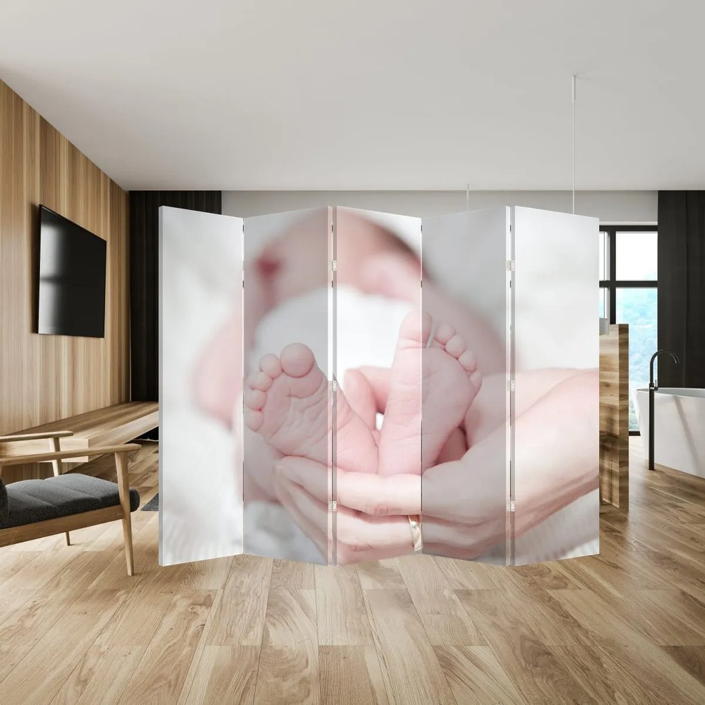 Paravan - Piciorușele de copilaș (210x170 cm)