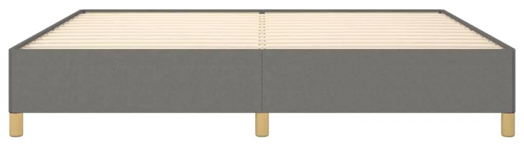 Cadru de pat, gri inchis, 200x200 cm, material textil Morke gra, 35 cm, 200 x 200 cm