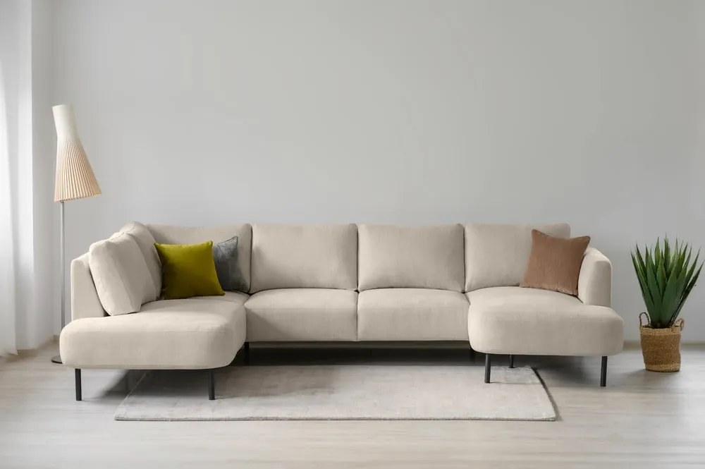 Colțar bej (cu colț pe partea stângă /în formă de "U") Hero – Scandic