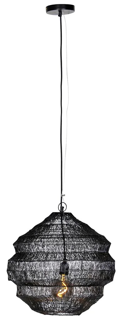 Lampă suspendată orientală neagră 45 cm x 40 cm - Vadi