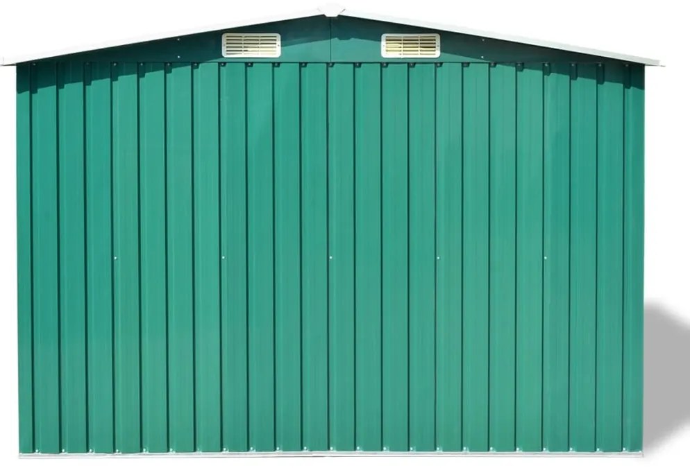 Magazie sopron metalic de gradina, 257 x 205 x 178 cm, verde