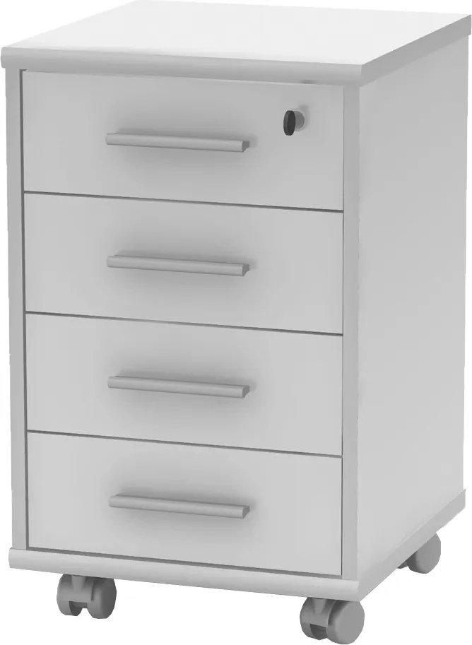 Comoda JOHAN 2 NEW 12, alb, DTD laminat, 41x39x62 cm