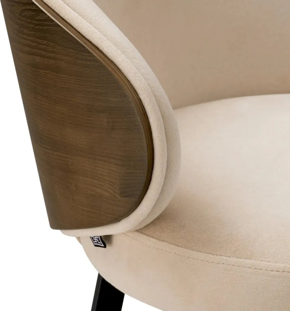 Scaun de bar design elegant LUX Camerota, Sabino beige