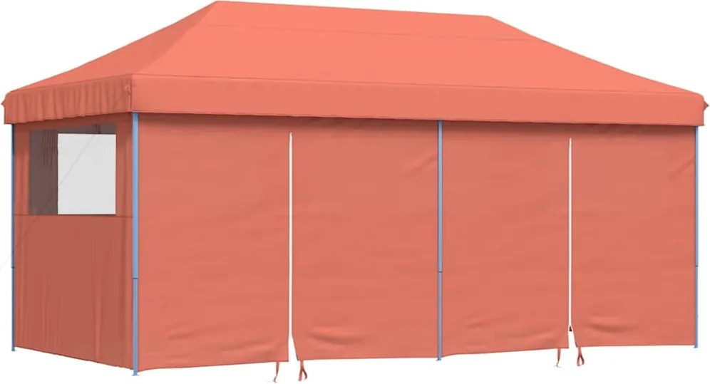 vidaXL Cort pliabil pentru petreceri cu 4 pereți laterali, cărămiziu