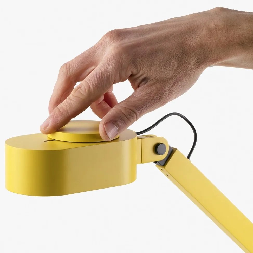 Veioza LED dimabila / Lampa de birou design ultra-modern INVITING galbena