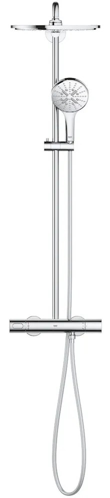 Coloana dus cu baterie si termostat Grohe Rainshower SmartActive 310, crom