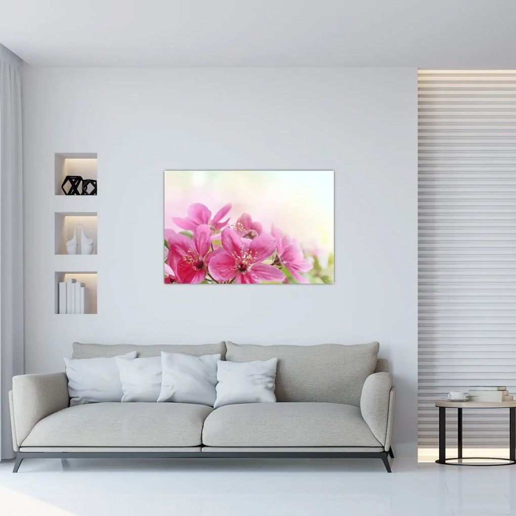 Tablou - Flori roz (90x60 cm)