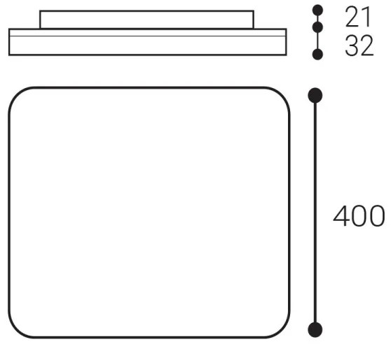 Plafonieră LED pentru baie LED2 SQUARE 38W/230V 3000K/3500K/4000K IP54 alb