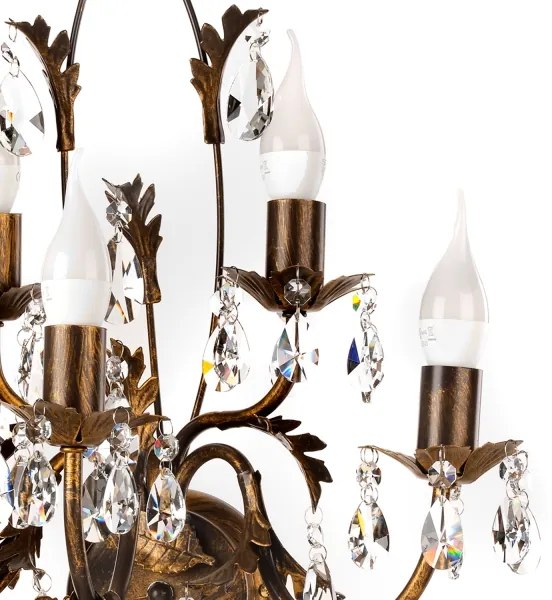 Aplică TERESA 5xE14/6W/230V bronz ONLI