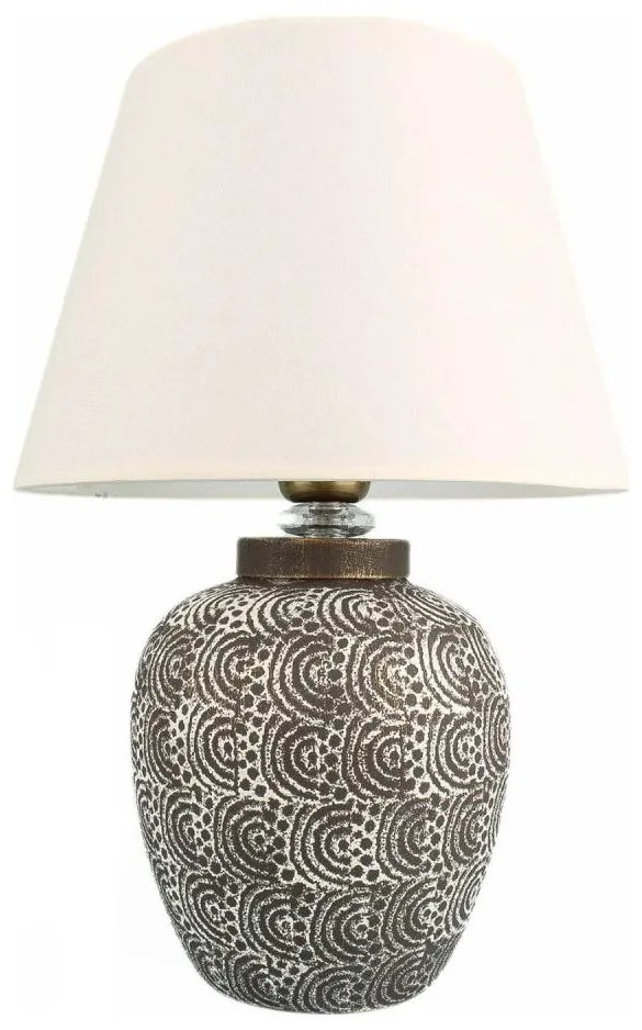 Lampă de masă RAMZES 1xE27/40W/230V alb/gri