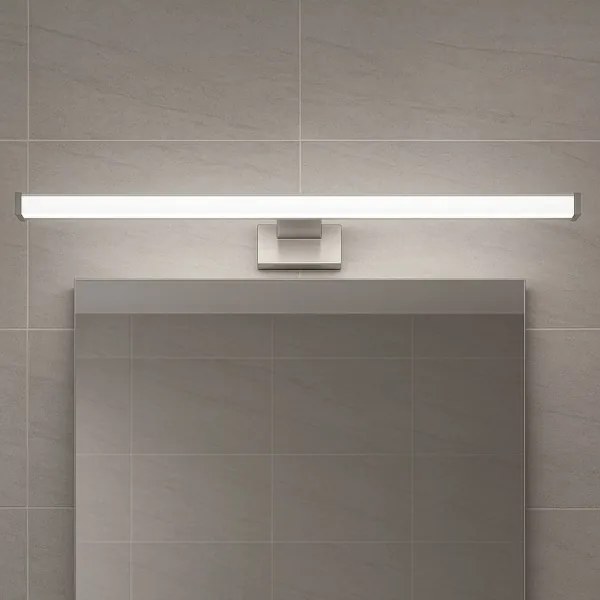 Aplica LED pentru oglindă de baie MIRORE, 10 W, 230 V, 60 cm, IP44, crom lucios