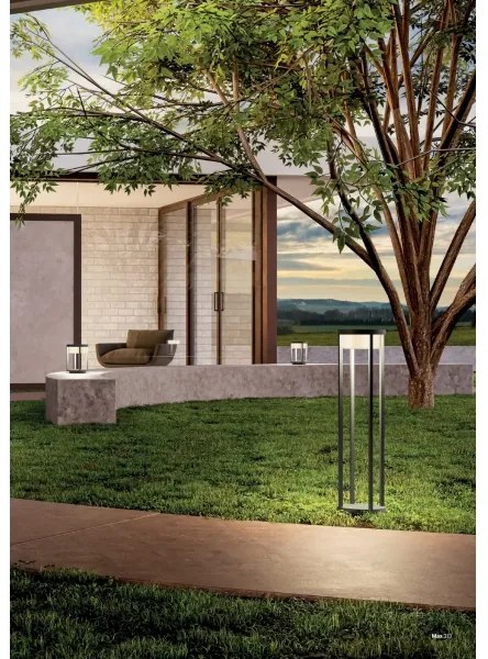 Redo 90676 - Lampă de exterior LED MAX, 15W, 230V, 2700K, 80 cm, IP65, antracit