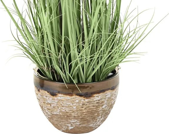 Plantă decorativă interior lila cu accente roz pal și verde din PVC cu structură din metal, "Liraya"