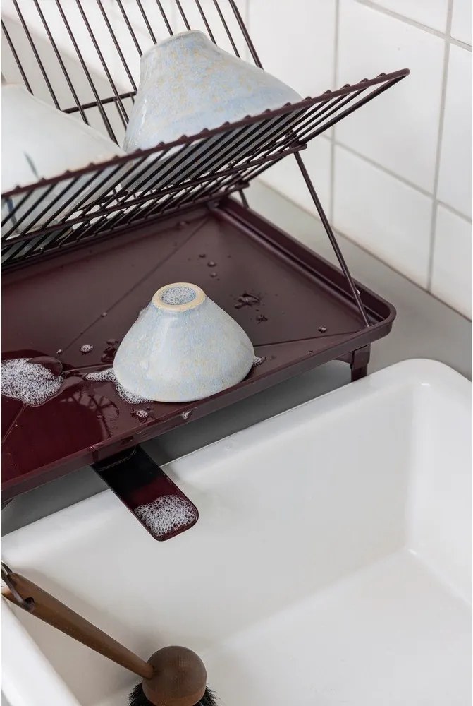 Scurgător de vase burgundy cu două nivele 42x29 cm Dry-It – Mette Ditmer Denmark