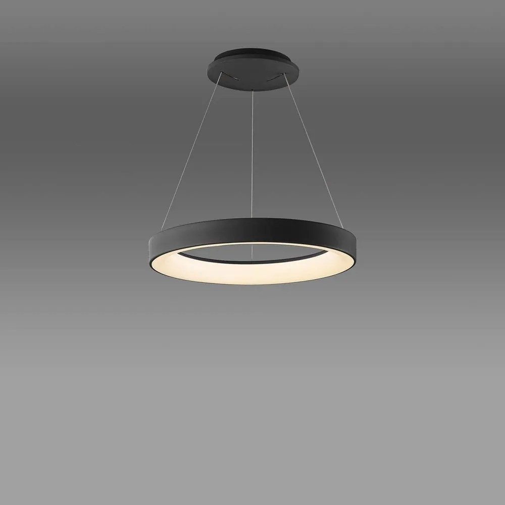 Lustra LED inteligenta design circular NISEKO II Black 38cm