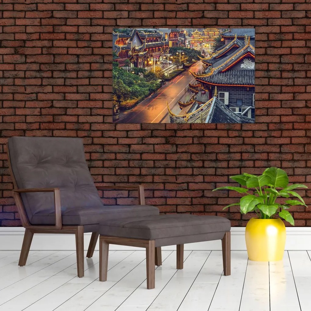 Tablou - Qintai Road, Chengdu, China (90x60 cm)