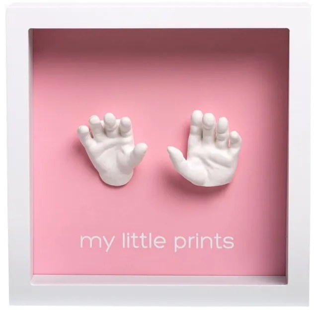 Rama amprenta bebe 3D alba - Pearhead