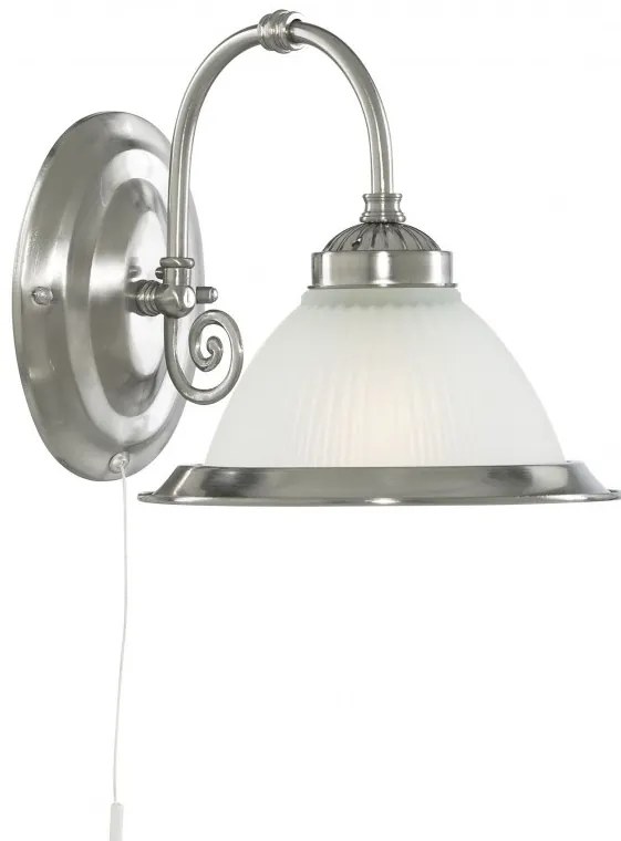 Aplica de perete stil clasic American Diner argintiu 1041-1 SRT
