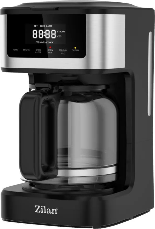 Cafetiera digitala Zilan ZLN9266, functie de preparare la o ora uterioara, auto curatare