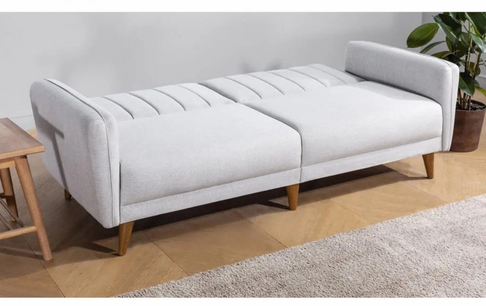 Canapea Extensibilă cu 3 Locuri Aqua, Crem