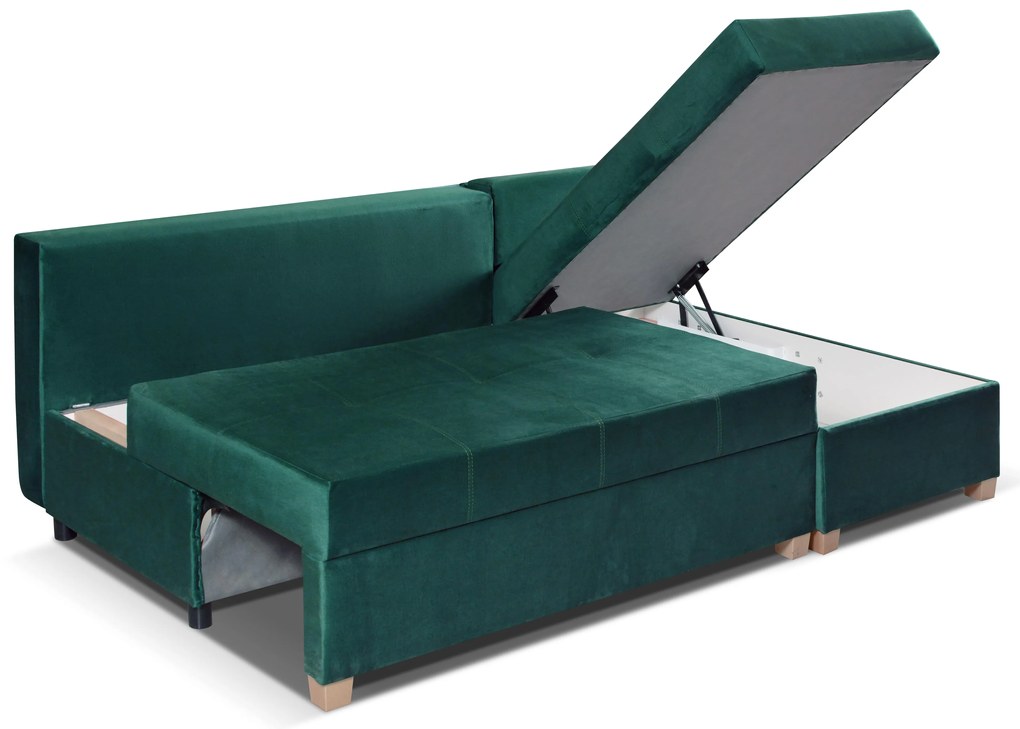 Canapea trei locuri Mike (verde) D. 1025891