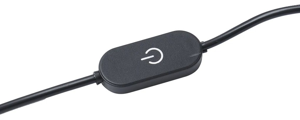 Lampă de masă de design bej, incl. LED, cu 3 trepte de intensitate luminoasă - Boomerang