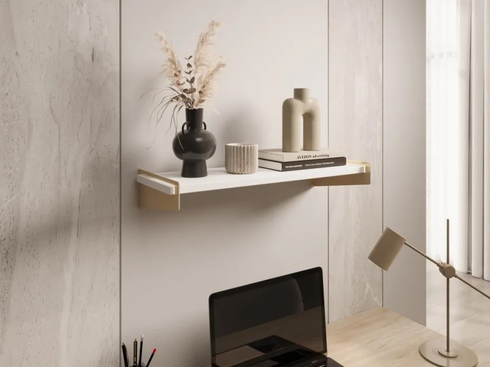 Raft suspendat, Ovo, ADRK Furniture (Culoare: Alb / Alb Lucios)