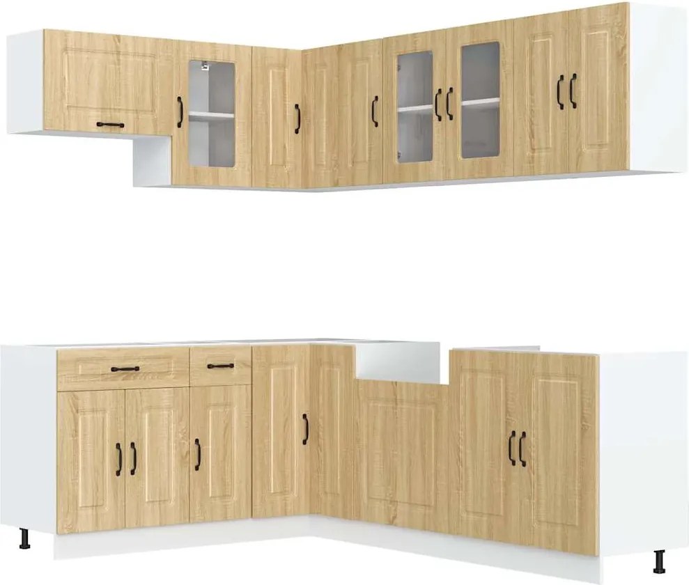 vidaXL Set dulap de bucătărie din 11 piese „Kalmar” lemn stejar Sonoma