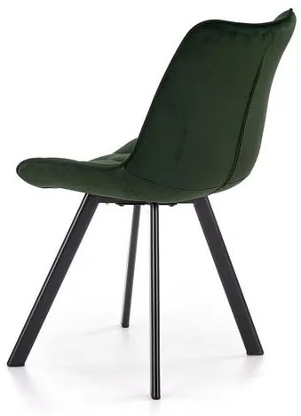 Set 4 scaune K332 velvet verde