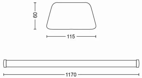 Philips 31245/31/P3 - Lampă LED design minimalist SOFTLINE LED/50W/230V 4000K