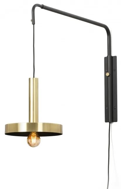 Aplica perete extensibila design modern WHIZZ auriu/negru