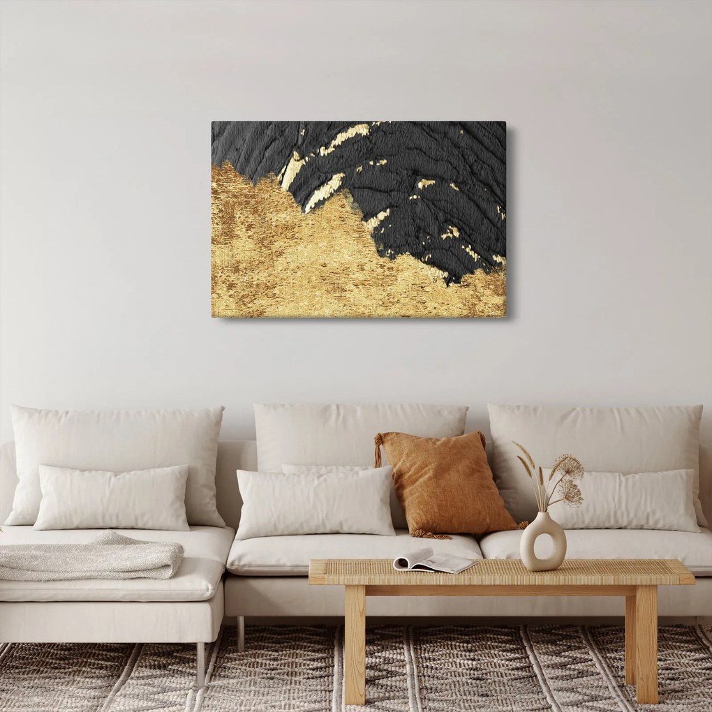 Tablou - Structura de aur N⁰1 (90x60 cm)