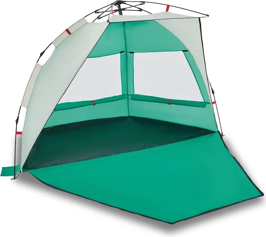 vidaXL Cort camping 2 persoane verde marin impermeabil setare rapidă