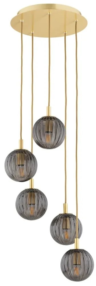 Lustra design modern cu 5 pendule Paloma
