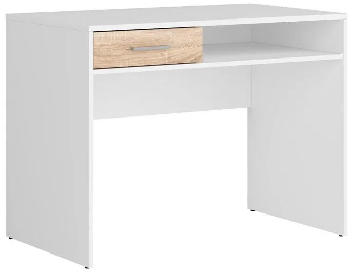 Masă de scris Nepo Plus 1 (alb + stejar sonoma) . Promo -35%. 1098261